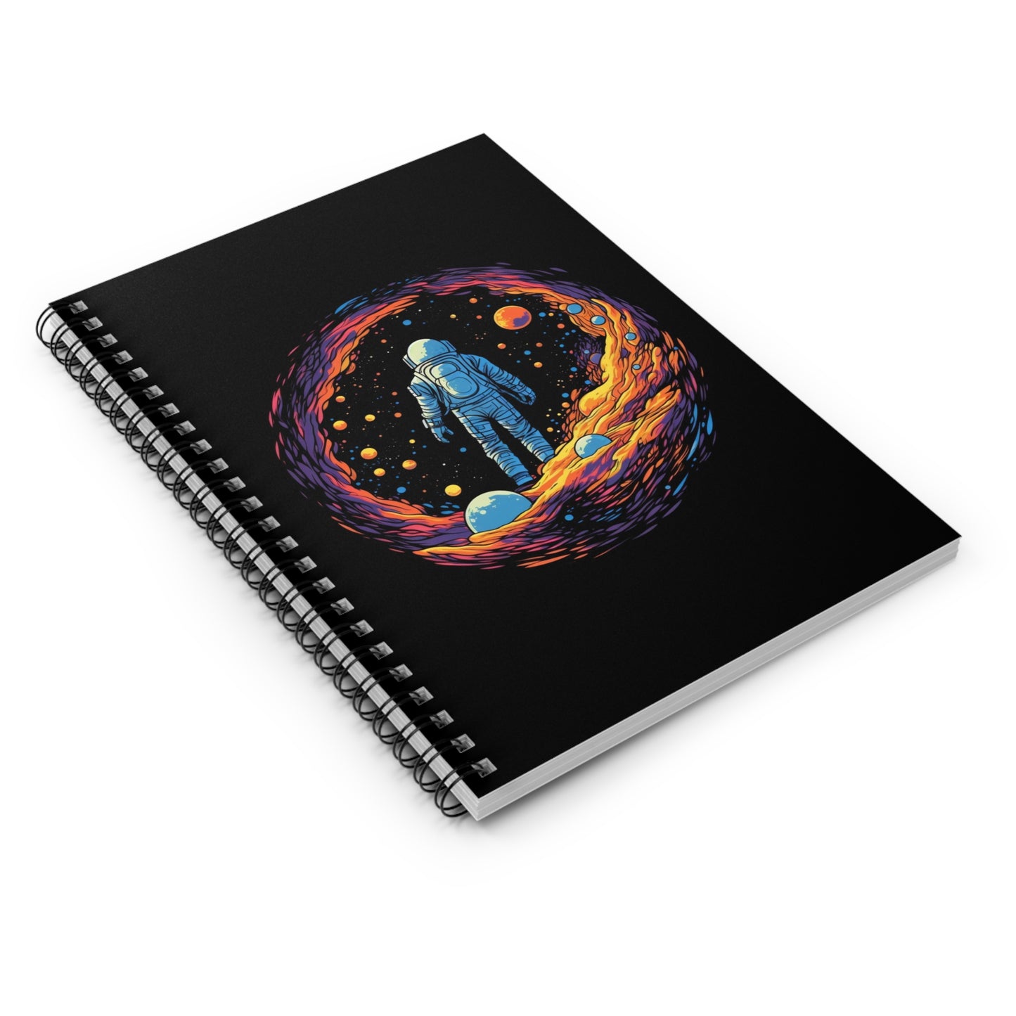 Astronaut Journal, Stellar Dreams Journal, Vibrant Space Bubbles Spiral Notebook, Sci-Fi Diary, Astronomy Notes, Ruled Line