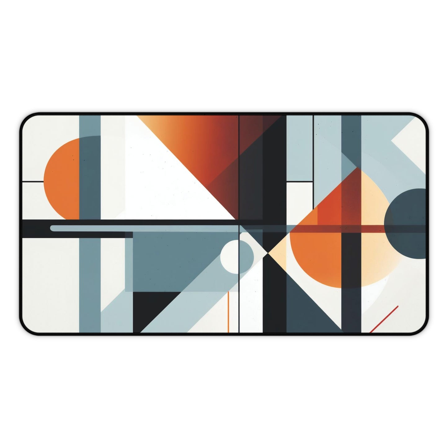 Abstract Geometric Desk Mat, Trendy Workspace, Minimalist Desk Accessory, Contemporary Desk Pad, Extra Large Mouse Pad, Modern Keyboard Mat