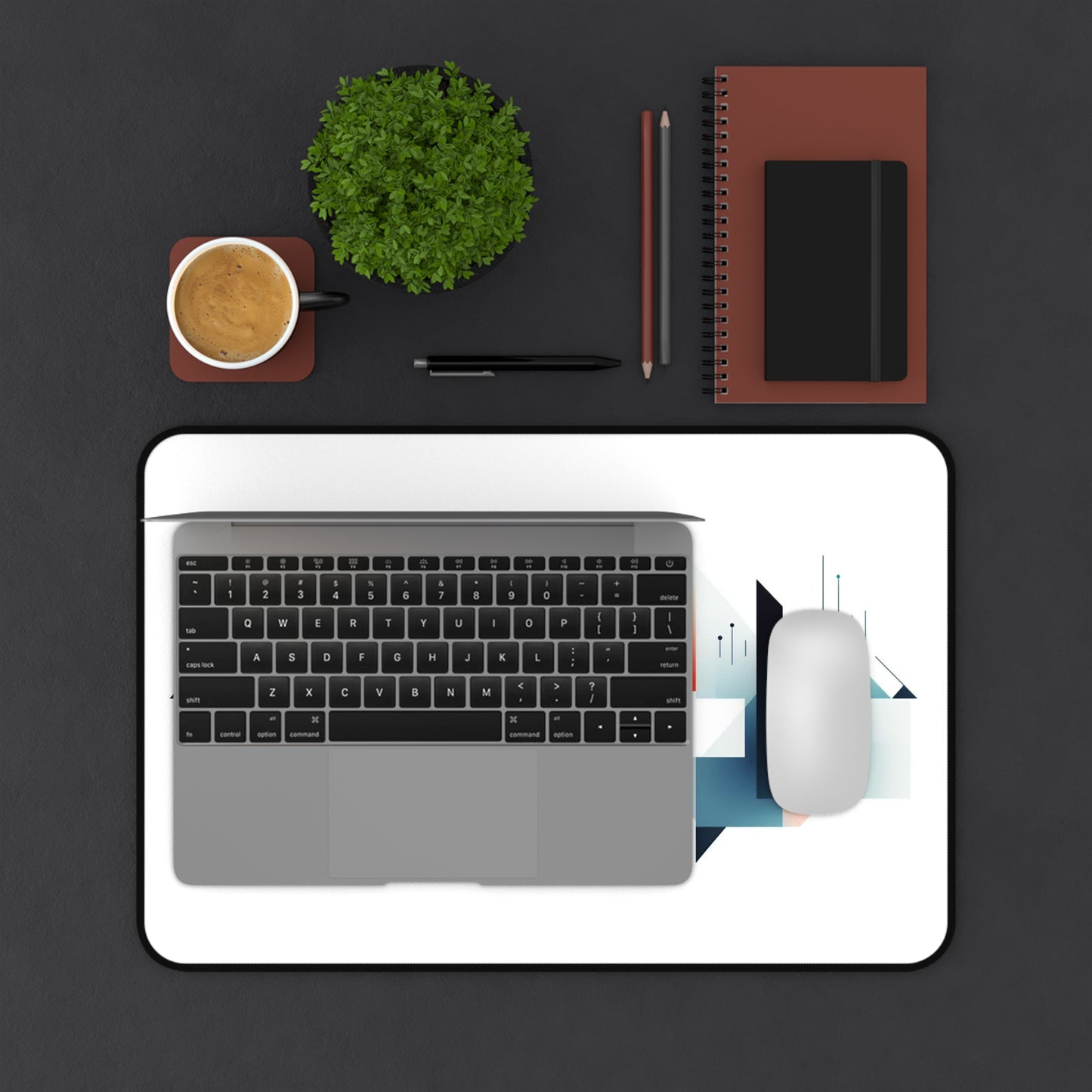 Geometric Desk Mat, Abstract Desk Mat, Trendy Workspace, Minimalist Desk Pad, Desk Accessory, Modern Extra Large Mouse Mat, Keyboard Mat
