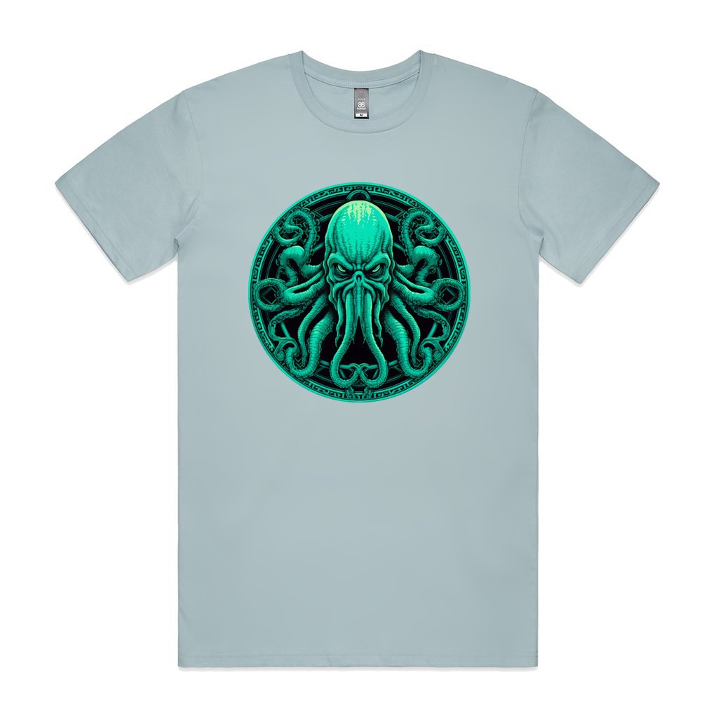 Cthulhu T-Shirt, Great Old One Graphic Tee, Black and Green Lovecraft Cthulhu T-Shirt, Monster Tee, Octopus Tentacles T-Shirt