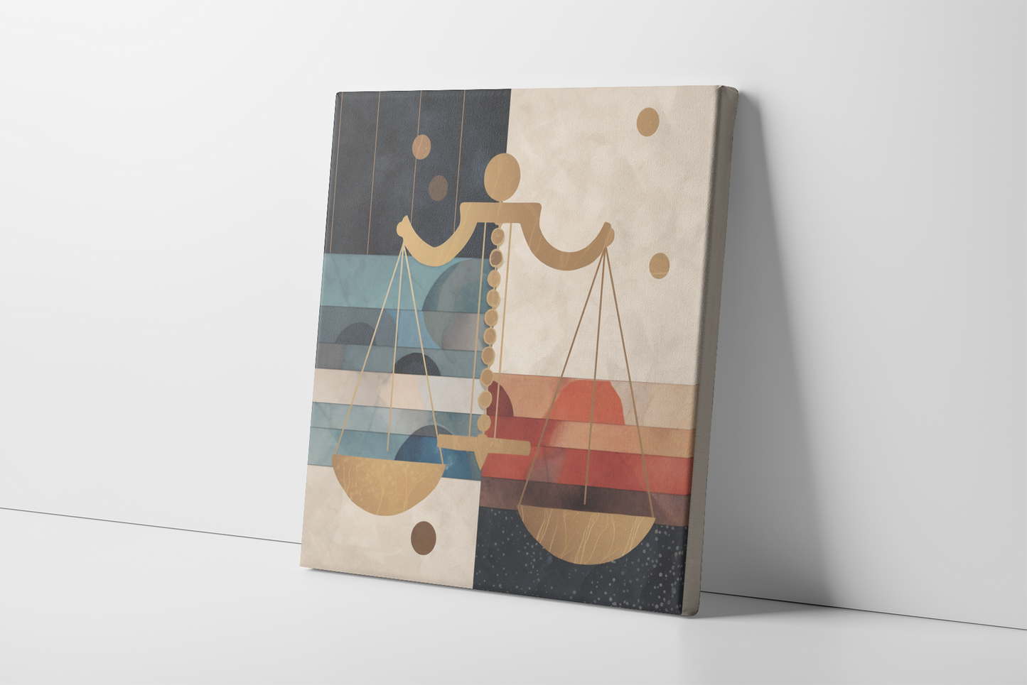 Scales of Justice Canvas Wall Art, Scales of Justice Art, Law Office Decor, Gift for Lawyer, Attorney Canvas Art