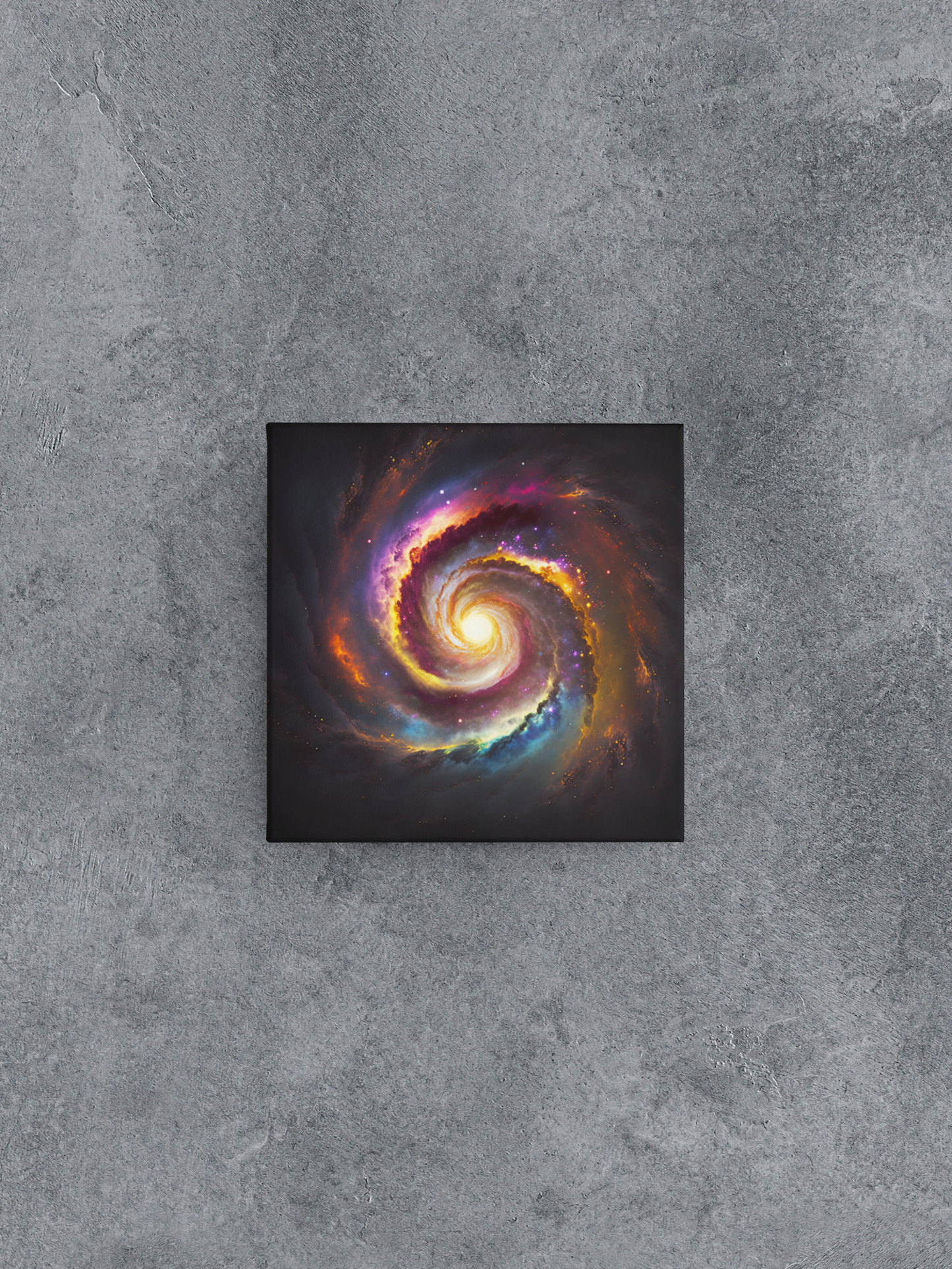Vibrant Spiral Galaxy Canvas Wall Art, Space Canvas Art, Swirling Galaxy Canvas Print, Cosmos Wall Art, Astronomy Canvas Wall Art
