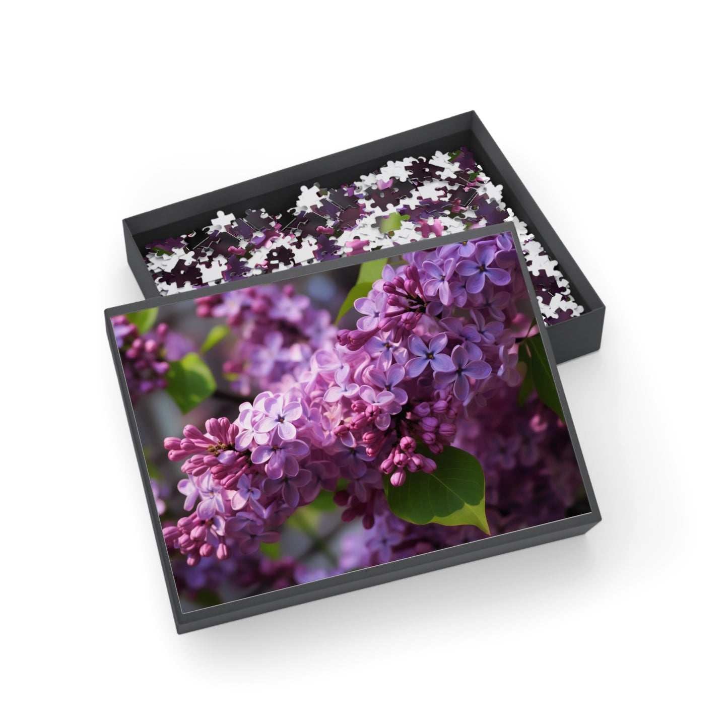 Lilac Puzzle 1000 Piece Puzzle, 500 Piece Purple Flower Jigsaw Puzzle, Mother's Day Gift, 252 Piece Nature Puzzle