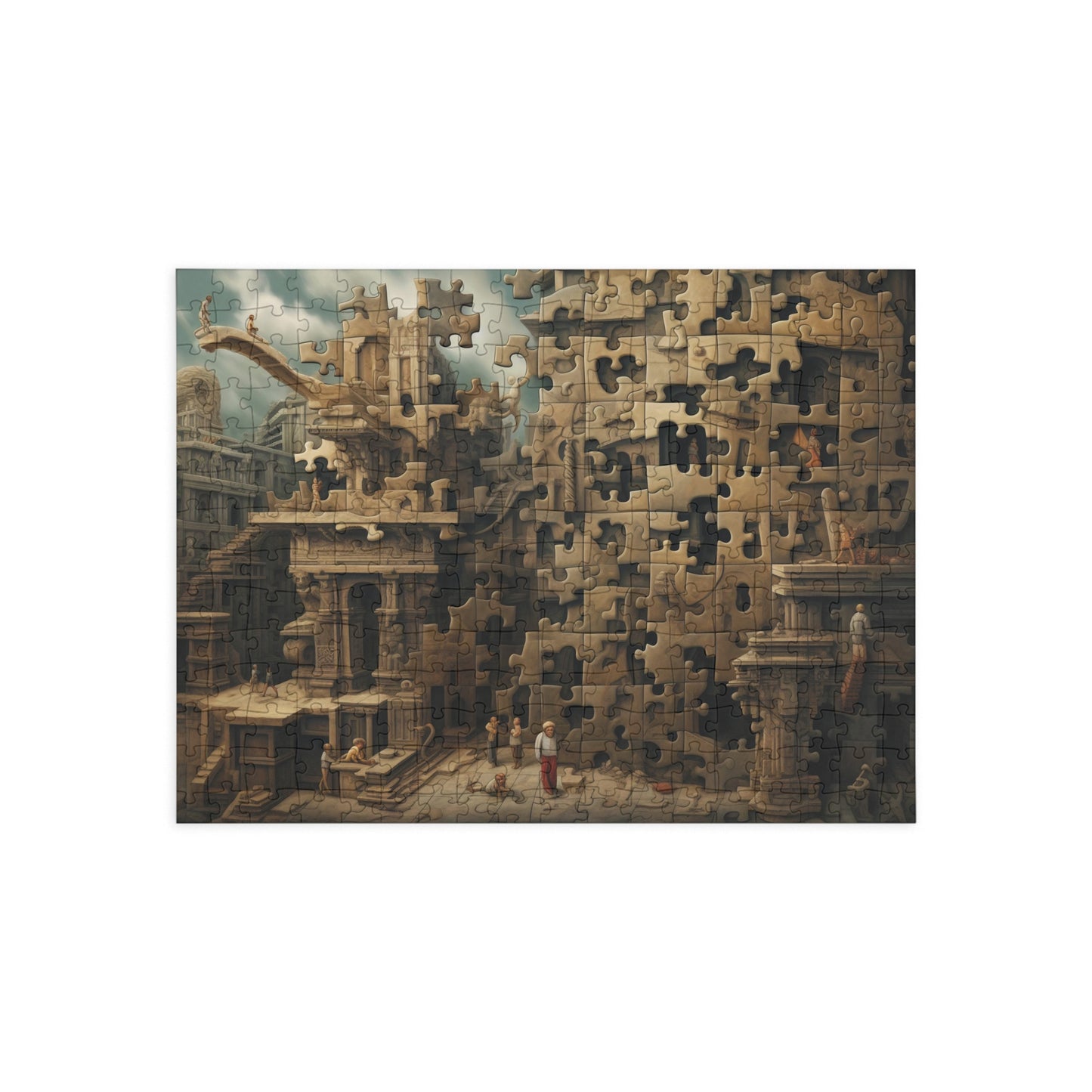 Puzzle in Puzzle 1000 Piece Puzzle, 500 Piece Abstract Puzzle, 252 Piece History Jigsaw Puzzle, Weird Puzzle, Ancient City Puzzle