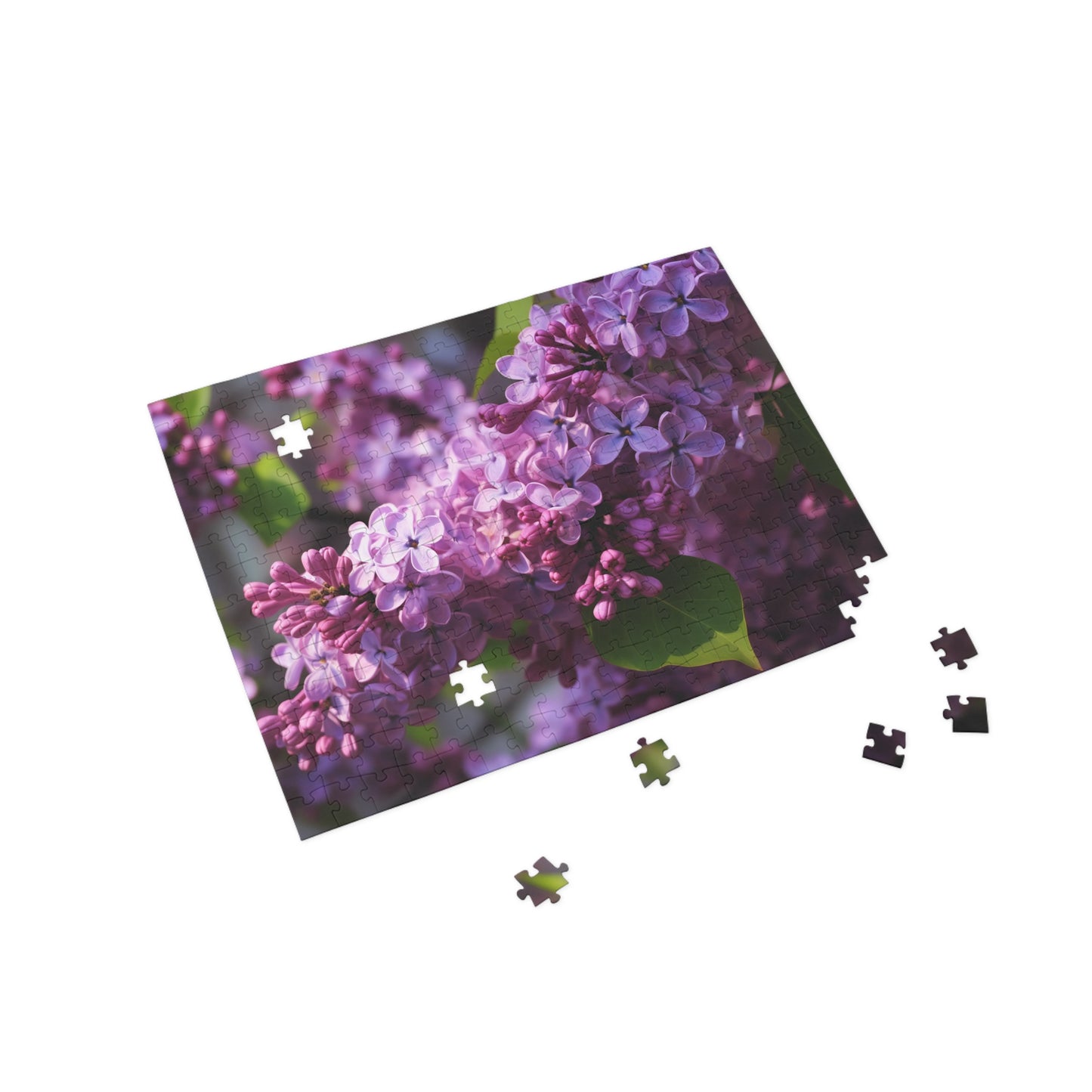 Lilac Puzzle 1000 Piece Puzzle, 500 Piece Purple Flower Jigsaw Puzzle, Mother's Day Gift, 252 Piece Nature Puzzle